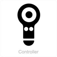 Controller and game icon concept vector