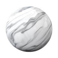 AI generated 3D Marble ball clip art png