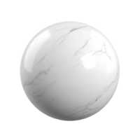 AI generated 3D Marble ball clip art png