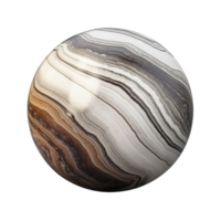 AI generated 3D Marble ball clip art png