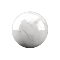 AI generated 3D Marble ball clip art png