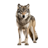 ai gerado Lobo grampo arte png