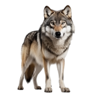 ai gerado Lobo grampo arte png