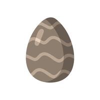 Easter egg in doodle style vector