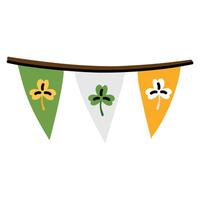 Flags at the St. Patrick's Day Festival vector