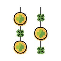 Garlands at the St. Patrick's Day Festival vector