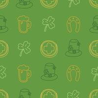 Happy St. Patrick's Day pattern vector
