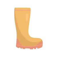 Rubber boots vector illustration in doodle style.