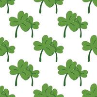 Shamrocks or St. Patrick's Day pattern vector