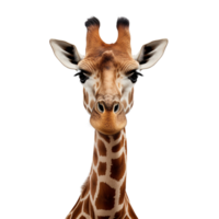 AI generated Close up giraffe clip art png