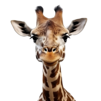 AI generated Close up giraffe clip art png