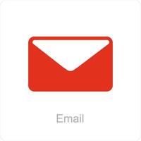 Email and mail icon concept vector