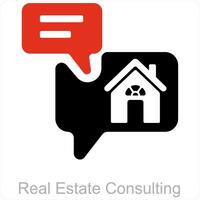 Real estate Consulting icon concept vector