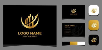 Template Logo Creative Real estate, Building, architecture, contractor, luxury concept. Creative Template with color pallet, visual branding, business card and icon. vector