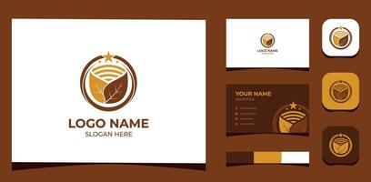 Template Logo Creative Tobacco or cigarette. Creative Template with color pallet, visual branding, business card and icon. vector