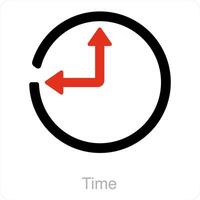 Time and watch icon concept vector