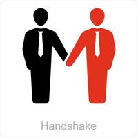 Handshake and hands icon concept vector