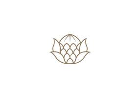 Logo protea flower,Feminism, Minimalist, Modern, Logo Line, editable color vector