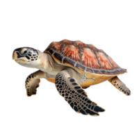 AI generated Sea turtle clip art png