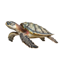 AI generated Sea turtle clip art png