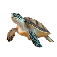 ai généré mer tortue agrafe art png