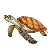 AI generated Sea turtle clip art png