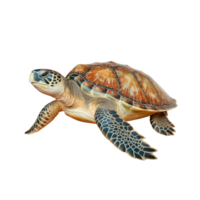 ai généré mer tortue agrafe art png