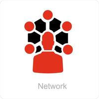 Network and connection icon concept vector