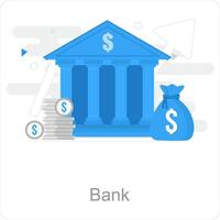 Bank and business icon concept vector