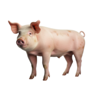 AI generated Pig clip art png