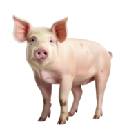 AI generated Pig clip art png