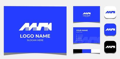 Template Logo Creative M K or M K S in Solid shape or Building concept. Creative Template with color pallet, visual branding, business card and icon. vector