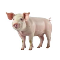 ai généré porc agrafe art png