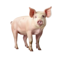 ai généré porc agrafe art png