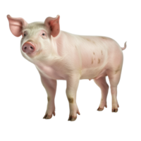 AI generated Pig clip art png