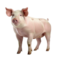 ai généré porc agrafe art png