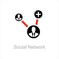 social network and share icon concept vector