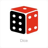 Dice and cubes icon concept vector