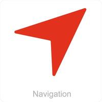 navigation and location icon concept vector