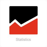 Statistics and chart icon concept vector