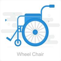 Wheel Chair and disability icon concept vector