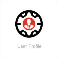 user profile and user icon concept vector