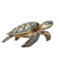 AI generated Sea turtle clip art png