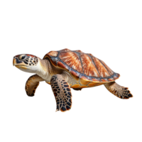 AI generated Sea turtle clip art png