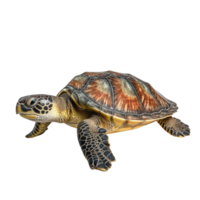 ai généré mer tortue agrafe art png