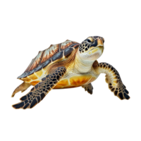 AI generated Sea turtle clip art png