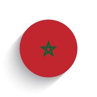 National flag of Morocco icon vector illustration isolated on white background.