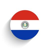 nacional bandera de paraguay icono vector ilustración aislado en blanco antecedentes.