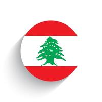 National flag of Lebanon icon vector illustration isolated on white background.