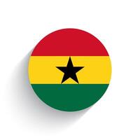 nacional bandera de Ghana icono vector ilustración aislado en blanco antecedentes.